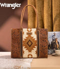 Wrangler Brown Embossed Southwestern Tote