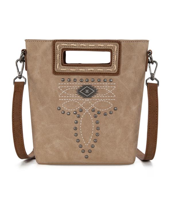 Montana West Tan Boot Stitch Crossbody