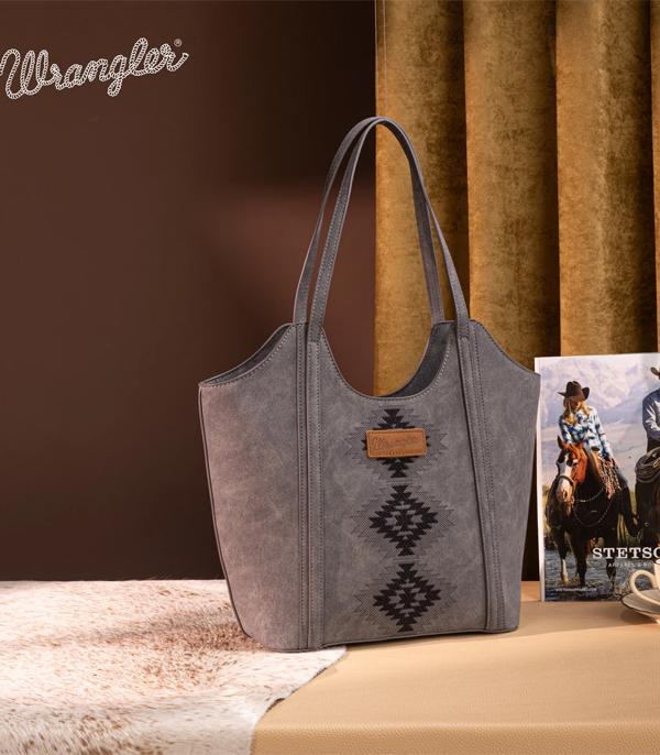Wrangler Black Southwestern Shoulder Bag