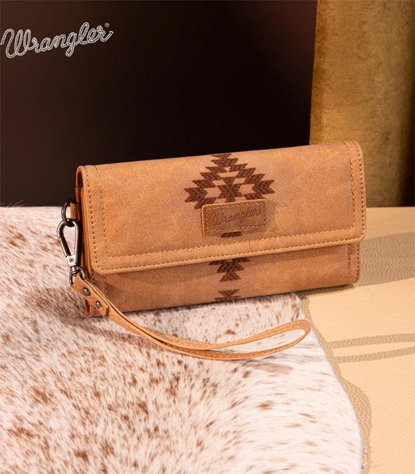 Wrangler Brown Southwestern Wallet