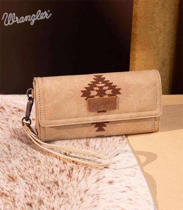 Wrangler Beige Southwestern Wallet