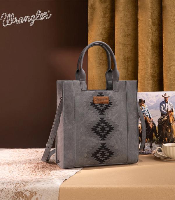 Wrangler Black Southwestern Tote Crossbody