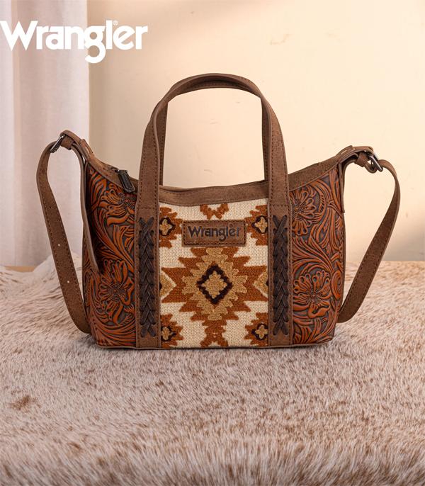 Wrangler Brown Southwestern Mini Crossbody