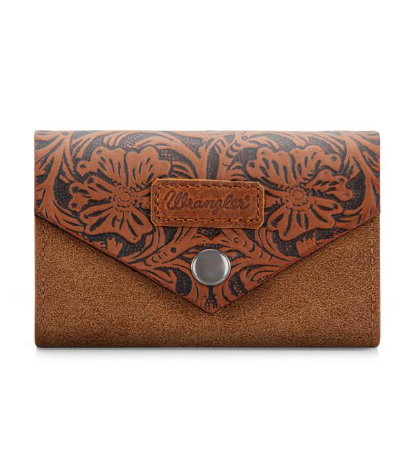 Wrangler Brown Embossed Wallet