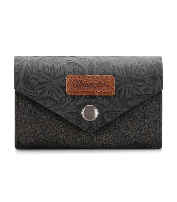 Wrangler Black Embossed Wallet