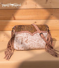 Trinity Ranch Pink Cowhide Fringe Crossbody