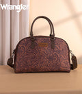 Wrangler Brown Embossed Weekender Bag