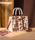 Wrangler Beige Wild West Rope Tote Crossbody