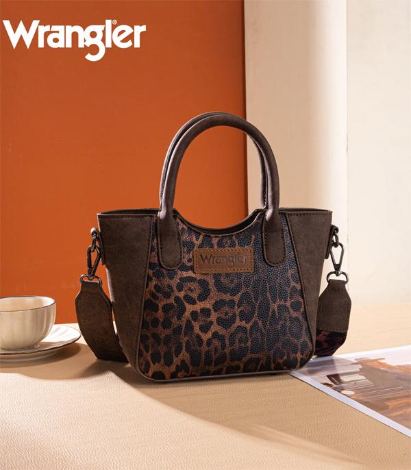Wrangler Chocolate Leopard Crossbody Purse