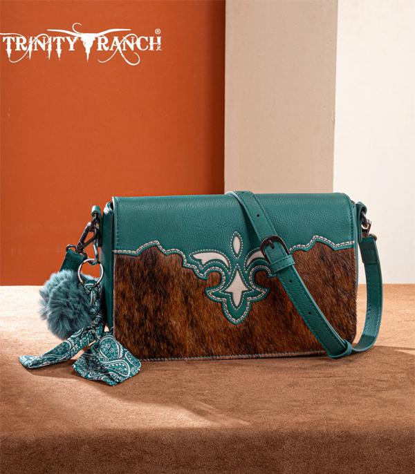 Trinity Ranch Turquoise Boot Stitch Crossbody