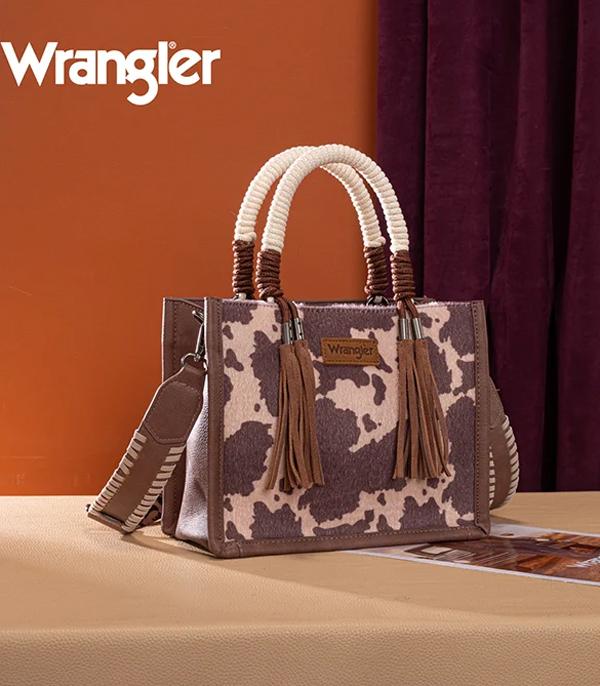Wrangler LCF Cow Print Rope Mini Crossbody