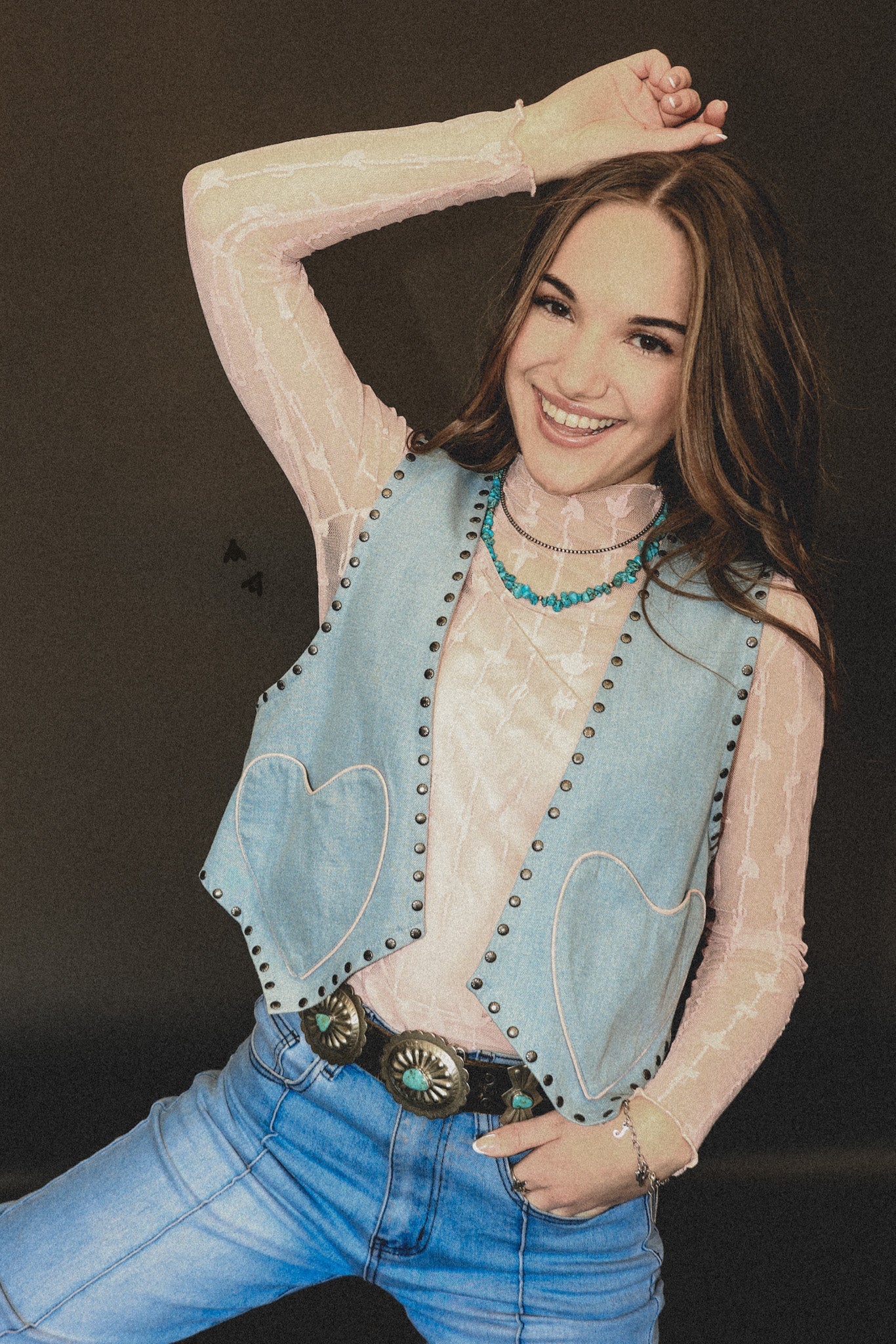 For the Love of Denim Vest