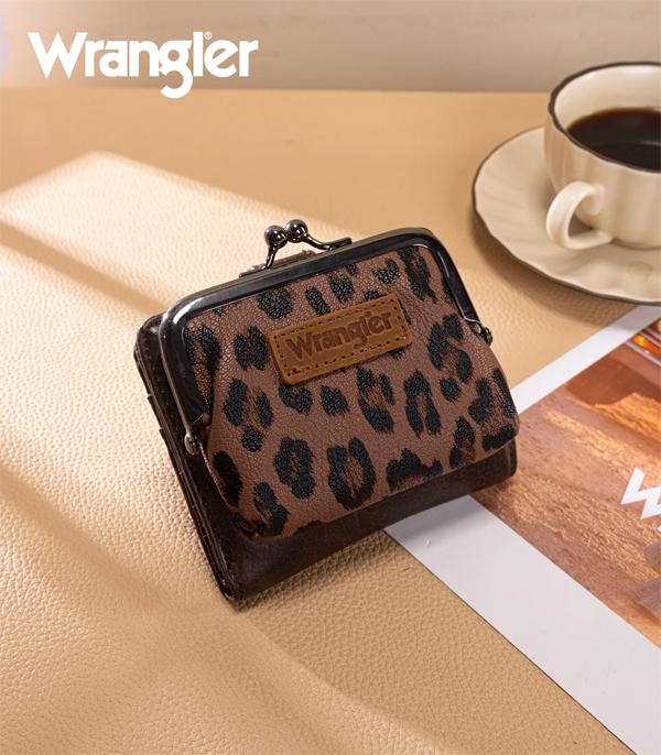 Wrangler Chocolate Leopard Coin Wallet