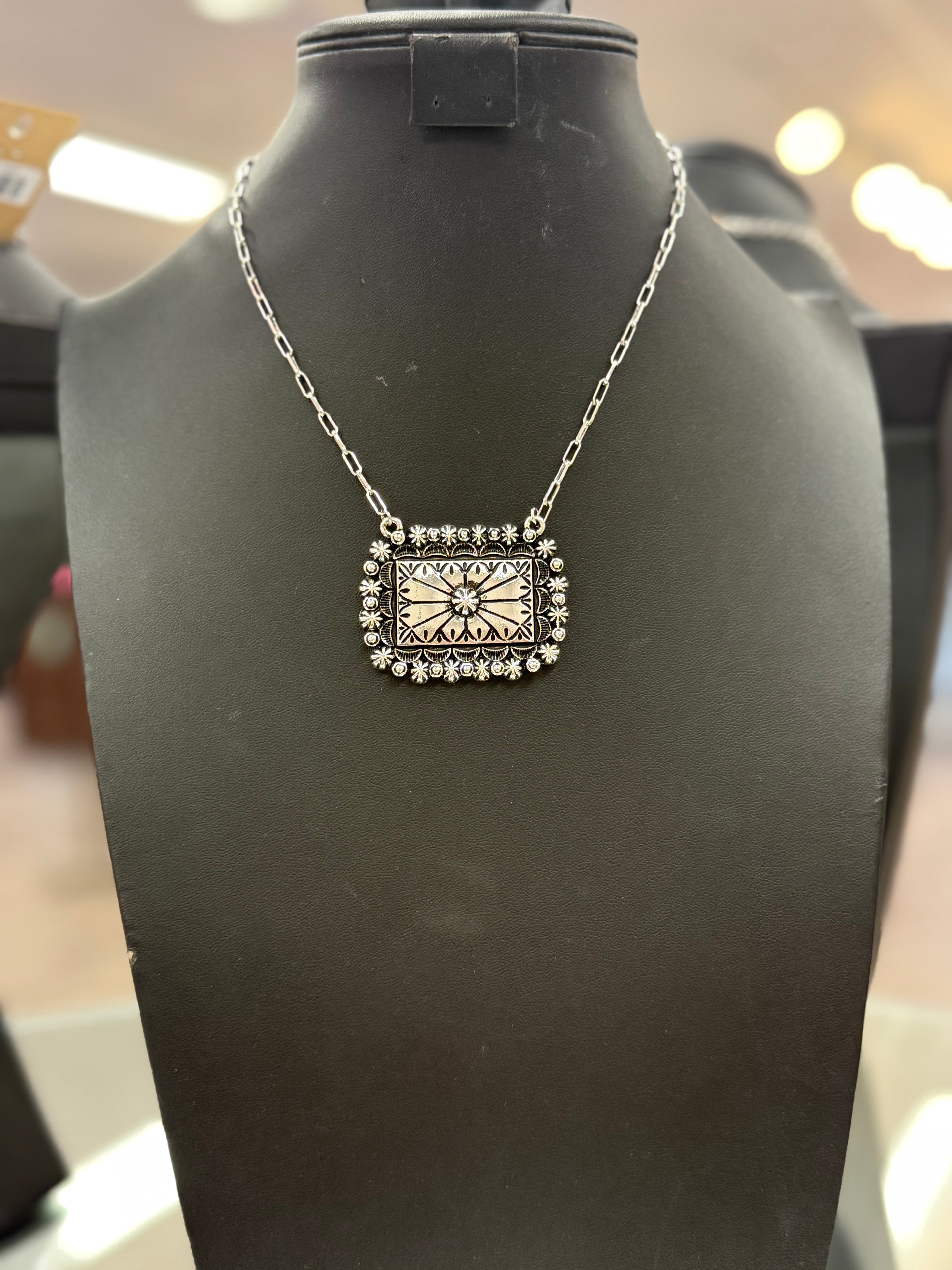 Bead Bar Pendant Necklace