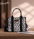 Wrangler Leopard Black Mini Tote Crossbody