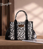 Wrangler Leopard Black Mini Tote Crossbody