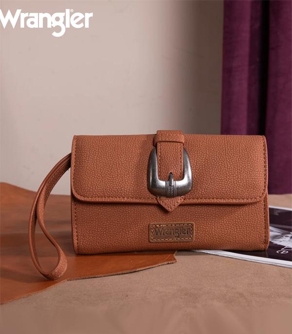 Wrangler Brown Buckle Crossbody
