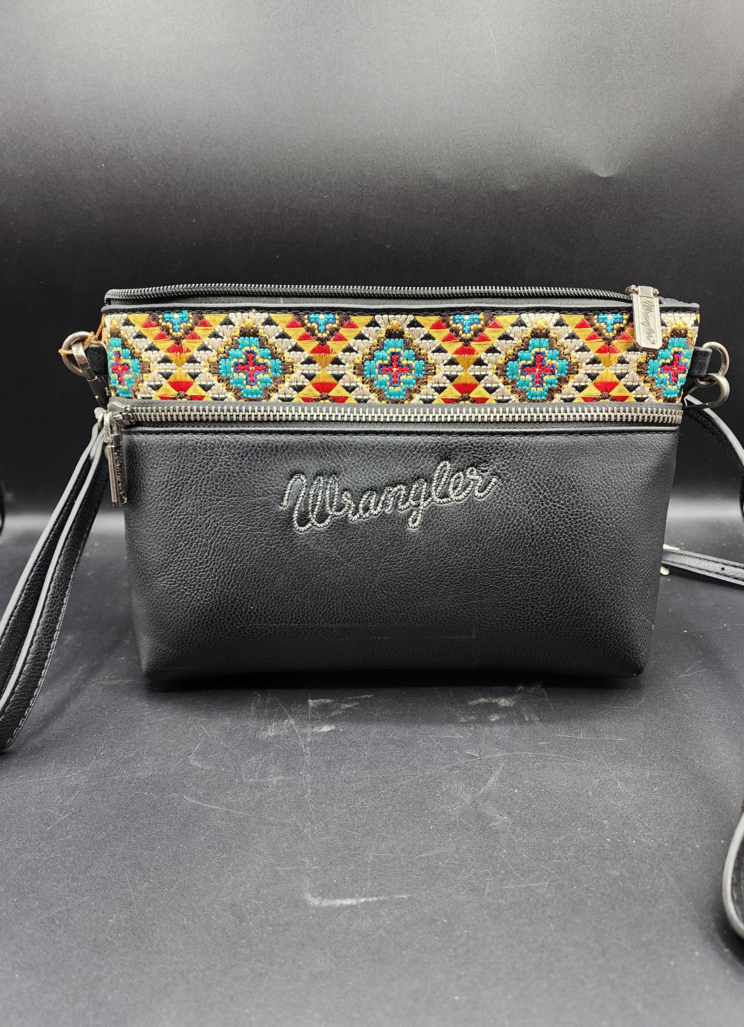 Wrangler Southwestern Black Crossbody