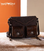 Trinity Ranch Chocolate Embossed Crossbody