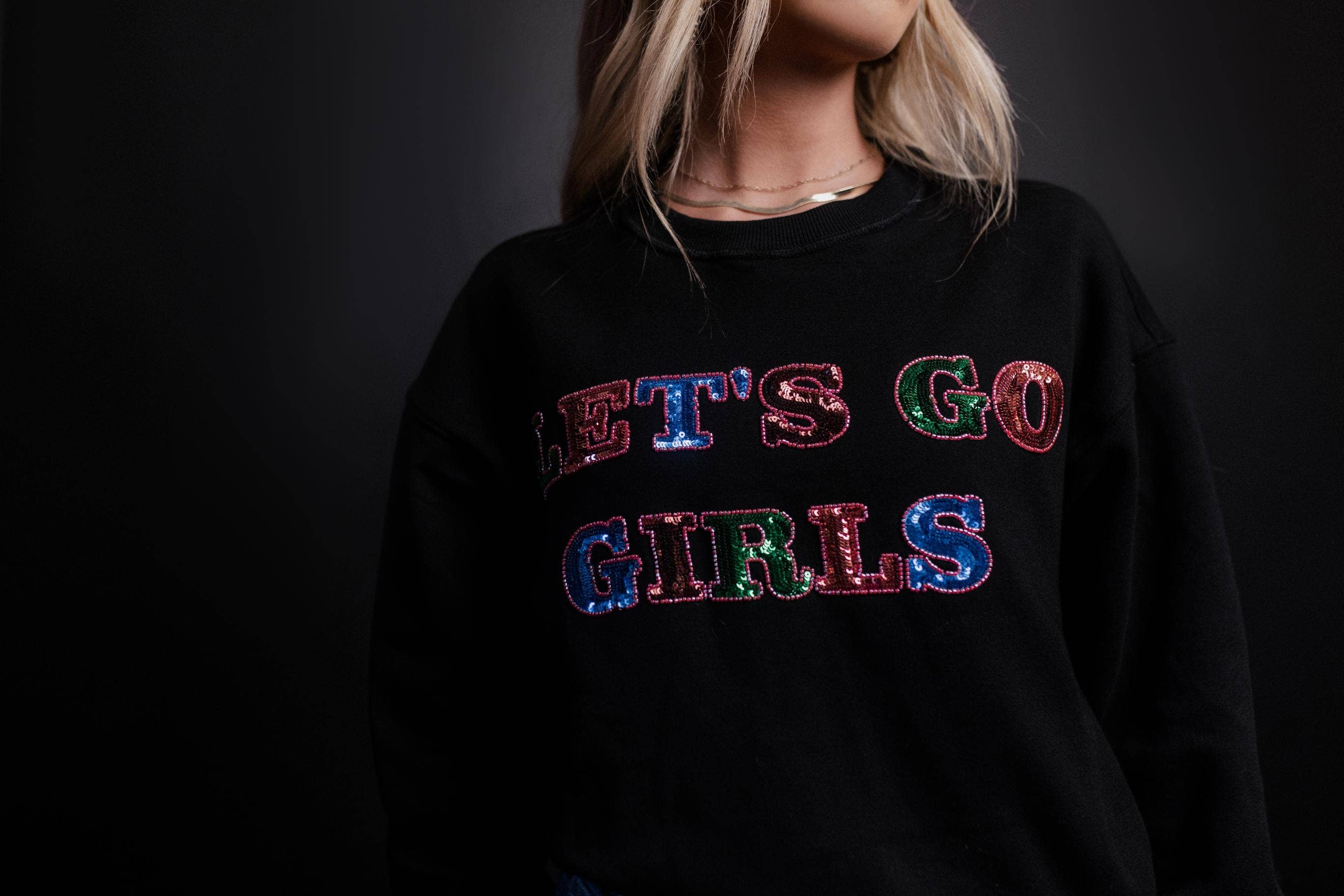 Lets Go Girls Sequin Sweater