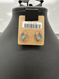 Turquoise Horseshoe Post Earrings