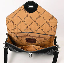 Load image into Gallery viewer, Brown Boot Stitch Hand Tooled Crossbody
