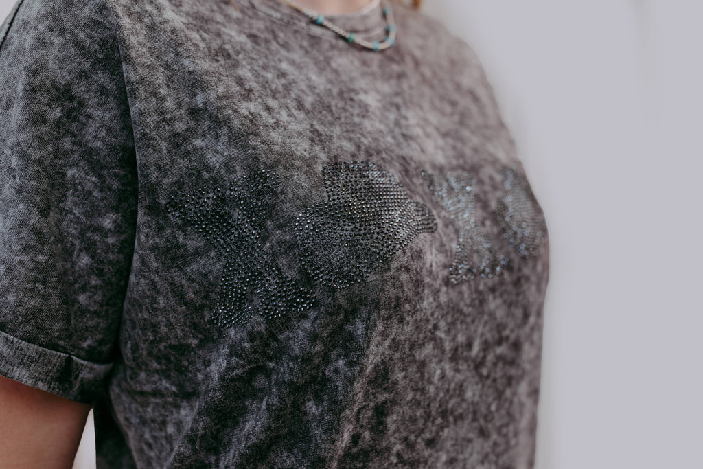 XOXO Charcoal Tee Dress