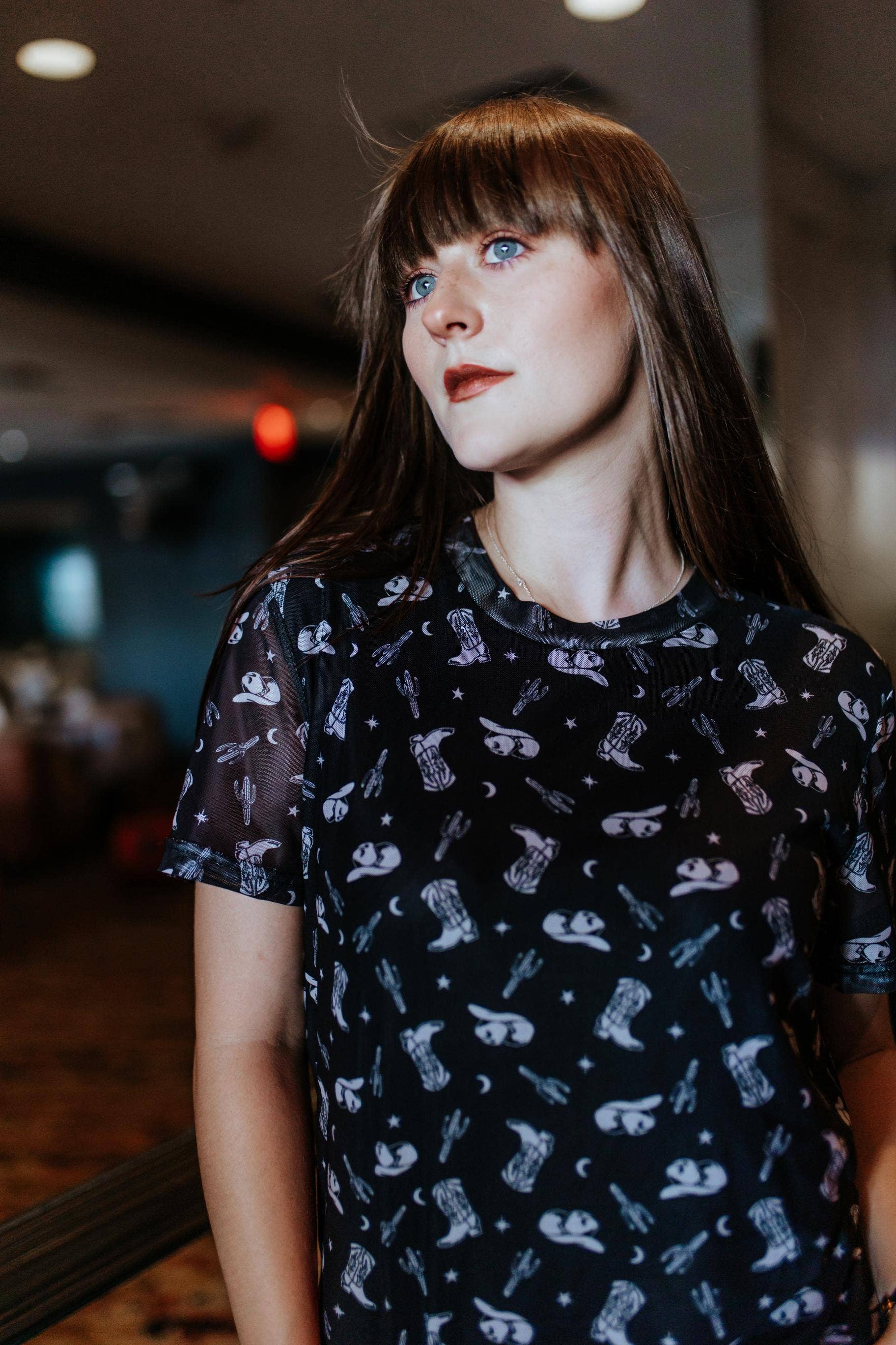 Hills Gold Mesh Dress