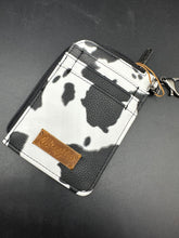 Load image into Gallery viewer, Wrangler Black Cow Print Card Holder
