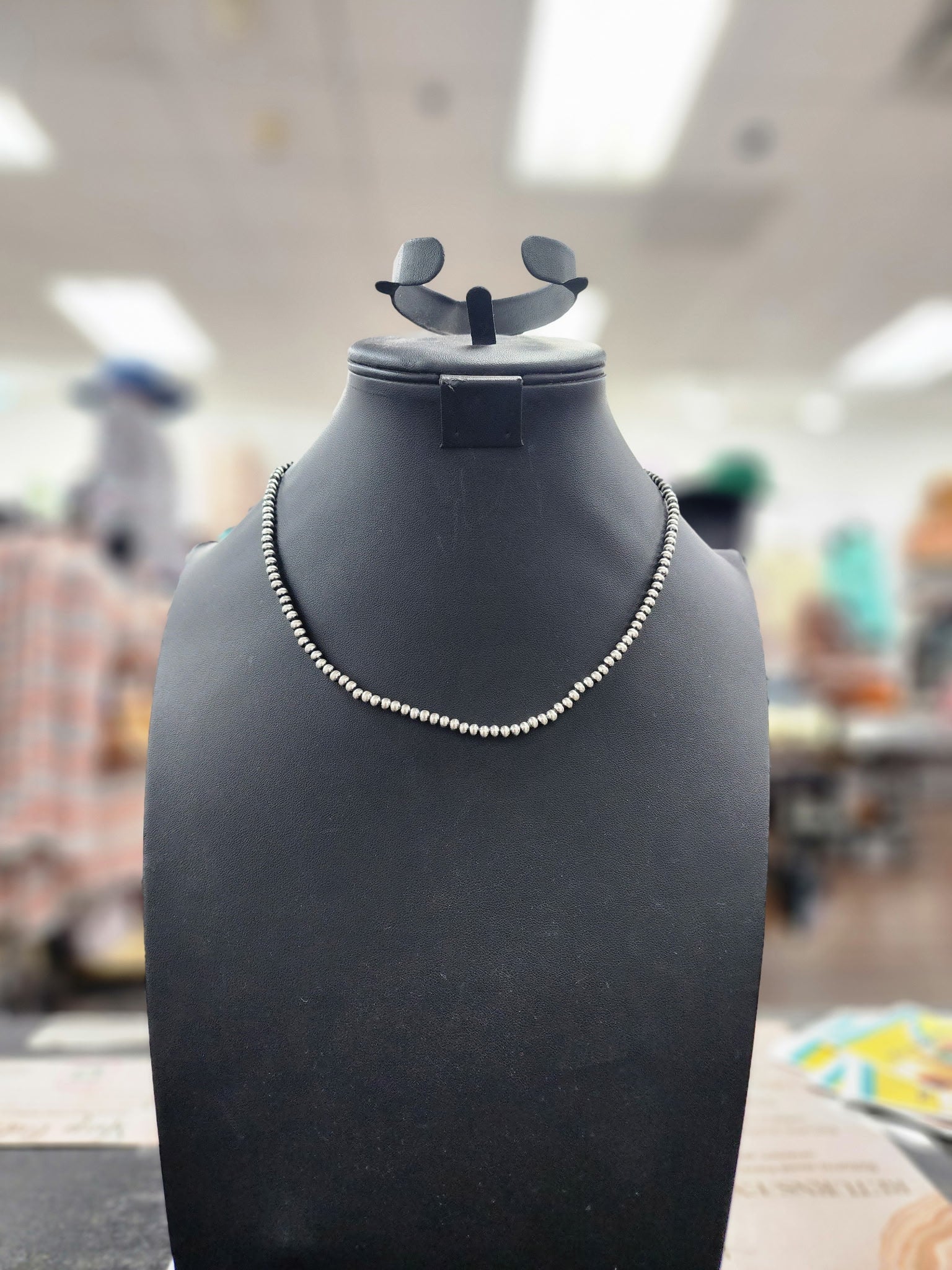 Silver Mini Pearl Necklace