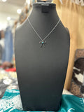 Turquoise Ribbon Pendant Necklace