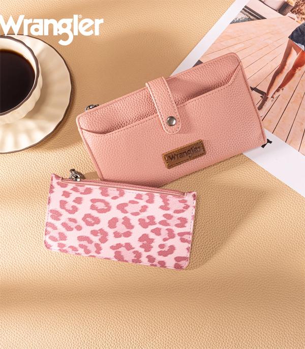 Wrangler Pink Leopard Print Wallet