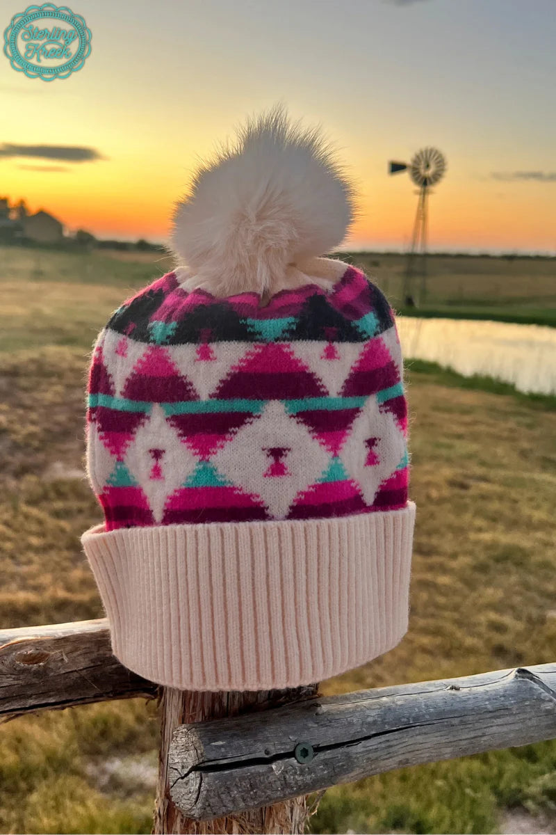 Pink Southern Roots Beanie