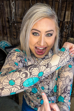 Tattoos On This Town Mesh Top