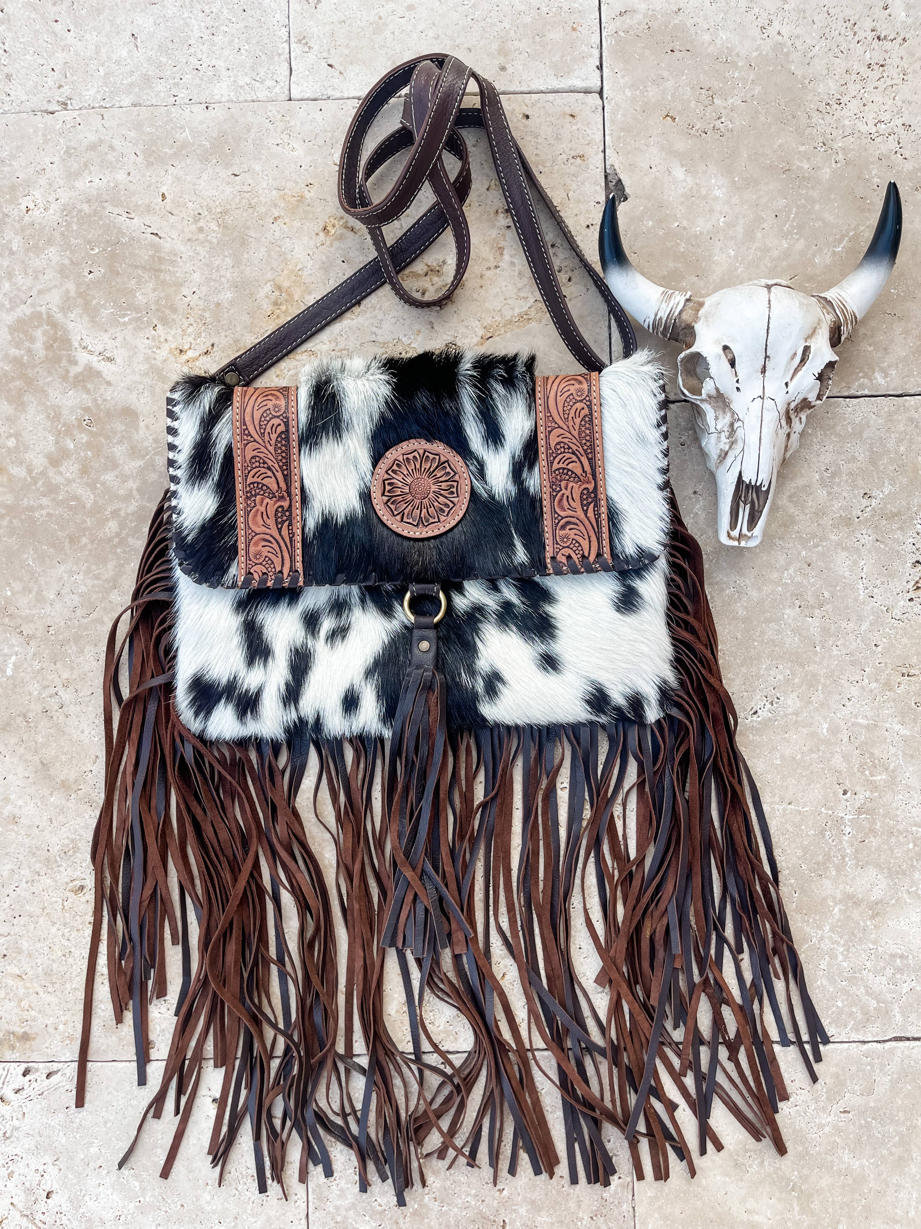 Regina Cowhide Crossbody Purse