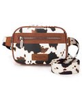 Wrangler Brown Cow Print Belt Bag