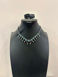 Turquoise Mini Squash Blossom Necklace