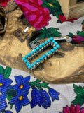 Turquoise Bead Hair Clip