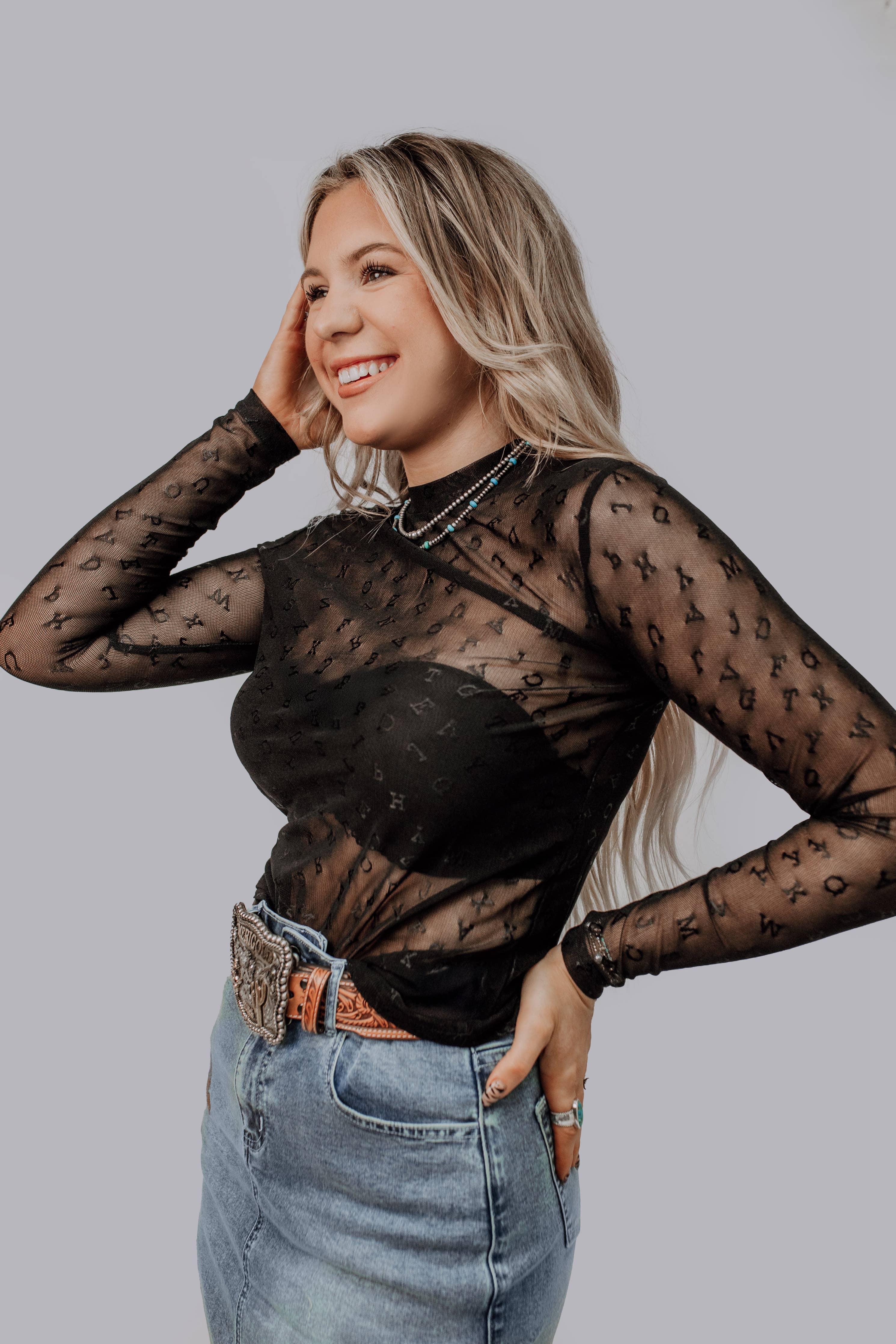 Western Brands Lace Top