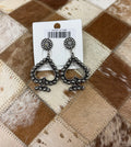 Pearl Bead Spade Post Earrings