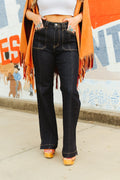 Dark Front Pocket Trouser Jean