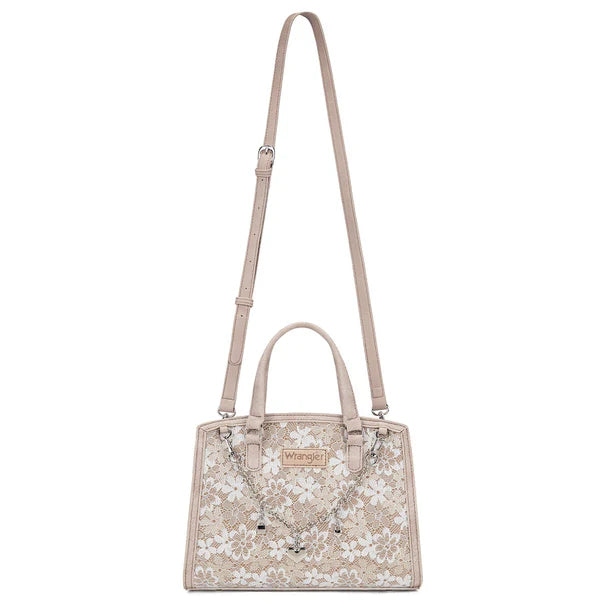 Wrangler Khaki Lace Tote Crossbody