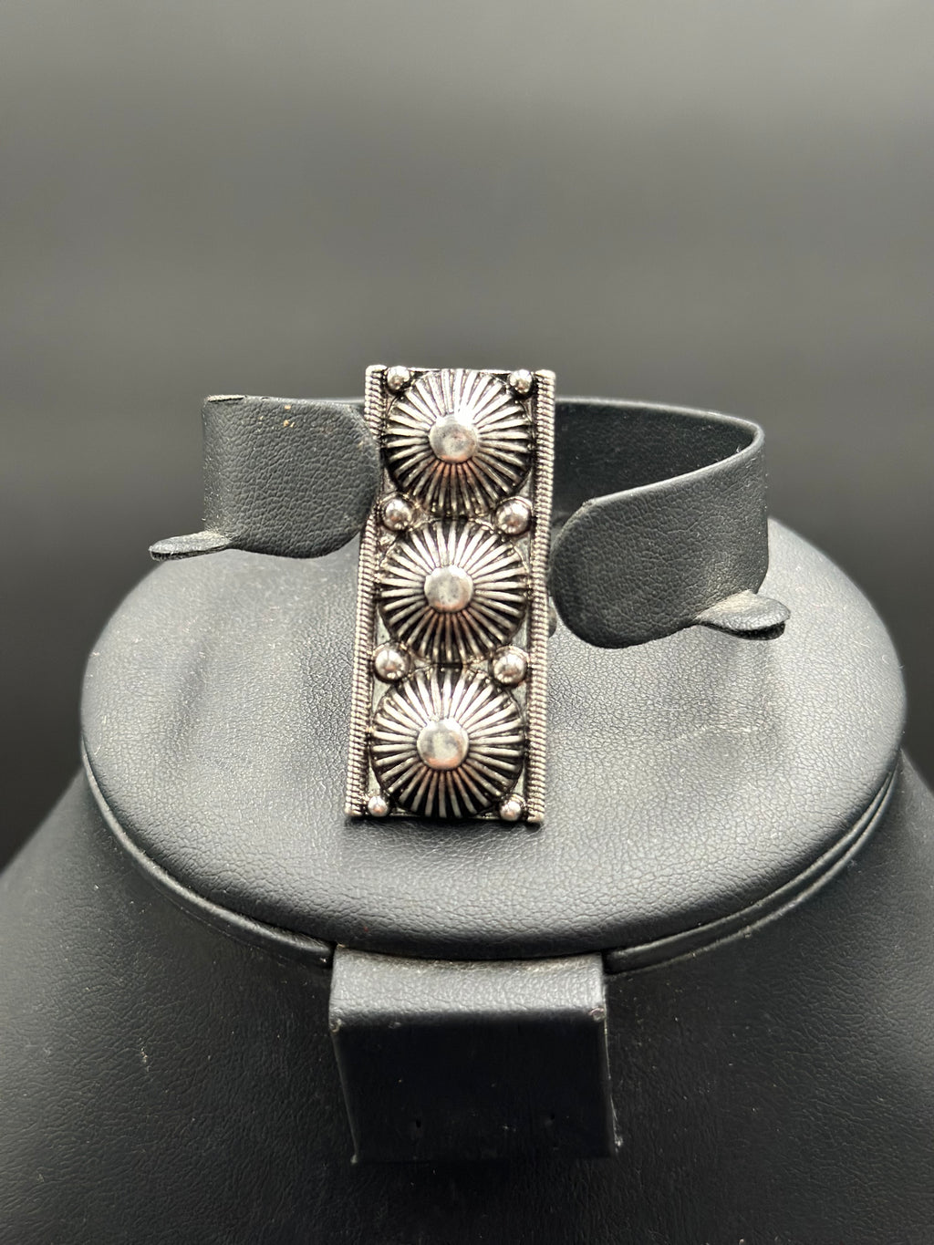 Stamped Concho Cuff Ring