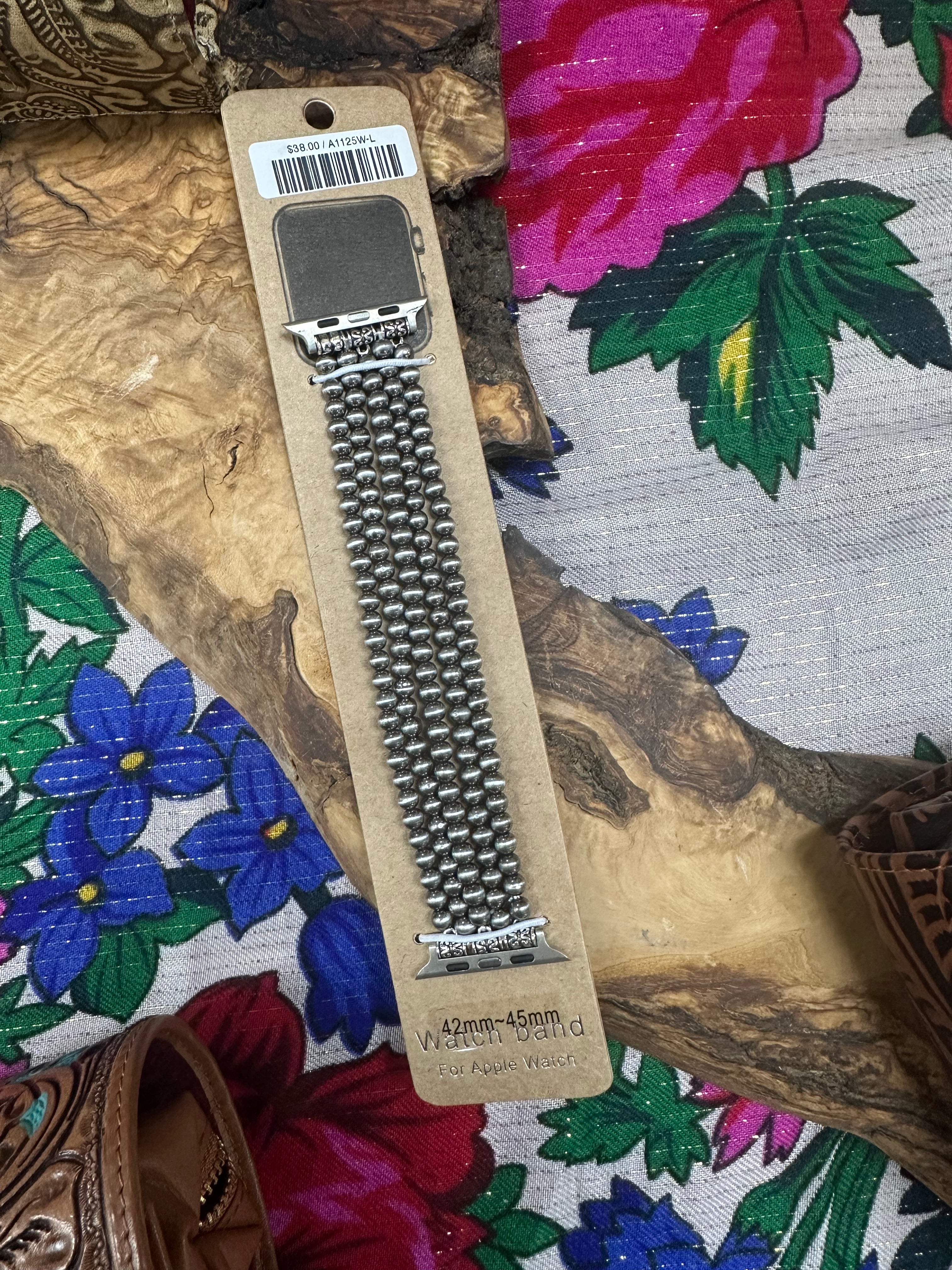 4 Pearl Bead Watch Band