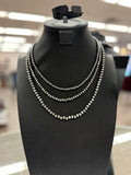 3-Layer Pearl Bead Necklace and Earrings Set