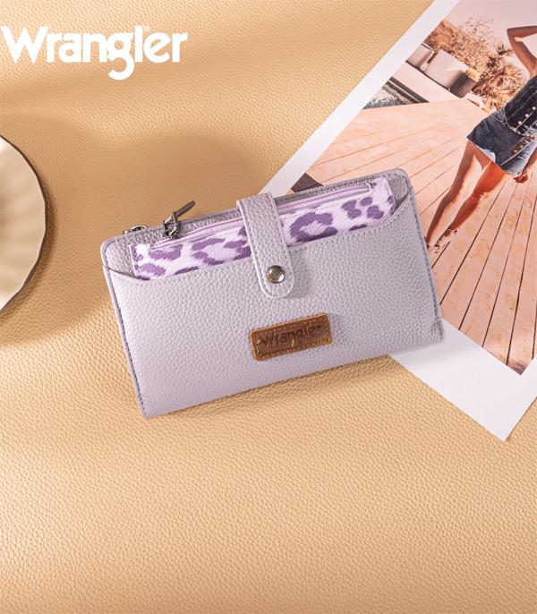 Wrangler Purple Leopard Wallet