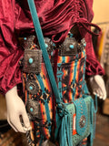 Floral Turquoise Concho Belt