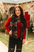 Red Southwest Wool Vest