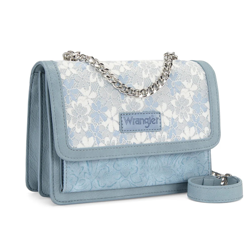 Wrangler Denim Lace Crossbody Purse