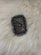 Stamped Bead Cuff Ring
